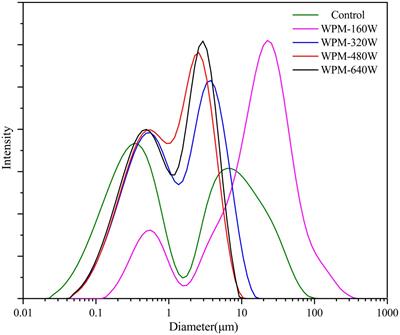 Ultrasound improves the physicochemical and foam properties of whey protein microgel